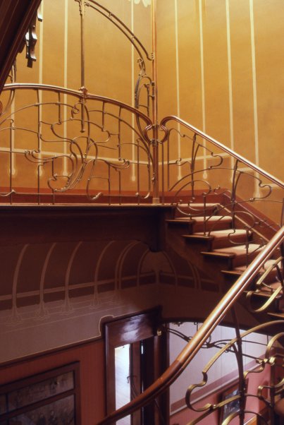 Art Nouveau Wrought iron railing Victor Horta